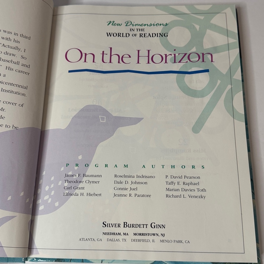 On the Horizon" Review Copy Educational Textbook 1993 Pre-Publication Edition - Picture 5 of 16